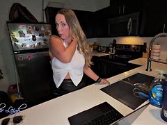 London Fords Massive Cock Bounces Wildly as He Pounds Big-Butted Mature Milf Boss Kym