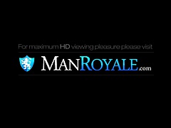 Manroyale Hairy hunks suck cock instead of watch TV