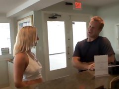 Crazy pornstar Payton Leigh in horny blonde, creampie porn clip