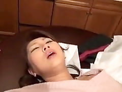 Stacked Asian housewife seduces a guy to satisfy her needs