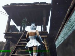 Threesome sex with the bride. The Bride Cheats in the Fallout Game  Porno Game, ADULT mods