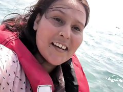Fuck In The Sea On Boat With Bigger Cock