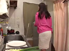 Japanese stepmom and her son