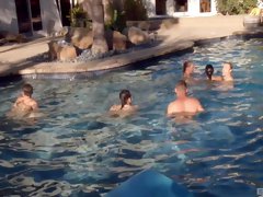 Wild outdoors group sex party with kinky sex games. Hd video