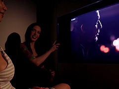 Erotic FFM threesome surprise for Scarlett Alexis by Anna De Ville