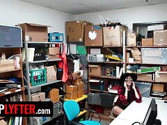 Shoplyfter - Foxy Troublemaker Audrey Royal Receives Huge Facial Cumshots From Two Security Guards
