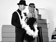 1920's Flapper Shalina Devine Opens Her Home and Holes to Moving Men GP2369 - PornWorld