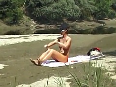 Hot Masturbation by the River