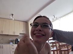 Skinny teen wants to be a cock sucker and gets a lesson